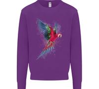 Un Colorato Pappagallo Bambini Felpa Maglioncino