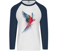 Un Colorato Pappagallo Uomo L/S Baseball T-Shirt