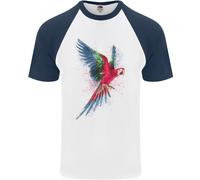 Un Colorato Pappagallo Uomo S/S Baseball T-Shirt