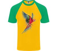 Un Colorato Pappagallo Uomo S/S Baseball T-Shirt