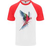 Un Colorato Pappagallo Uomo S/S Baseball T-Shirt
