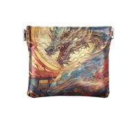 Un Cool giapponese Anime Drago Moda Piccolo Portamonete in Pelle Portatile Cambiamento Titolare Della Carta Organizzatore per Gli Uomini Donne Viaggio para monedas