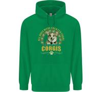 Un Corgi Cane Bambini Felpa con Cappuccio