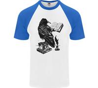 Un Corvo Che Legge Un Libro Letteratura Uomo T-Shirt Baseball A Maniche Corte