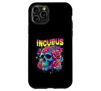 Un Corvo Sinistra Teschio Mattina E Fiore Incubus Vista Halloween Custodia per iPhone 11 Pro