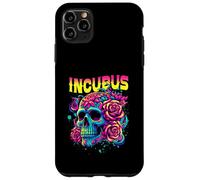 Un Corvo Sinistra Teschio Mattina E Fiore Incubus Vista Halloween Custodia per iPhone 11 Pro Max