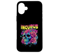 Un Corvo Sinistra Teschio Mattina E Fiore Incubus Vista Halloween Custodia per iPhone 16 Plus