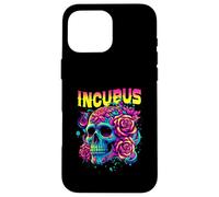 Un Corvo Sinistra Teschio Mattina E Fiore Incubus Vista Halloween Custodia per iPhone 16 Pro Max