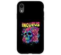 Un Corvo Sinistra Teschio Mattina E Fiore Incubus Vista Halloween Custodia per iPhone XR