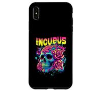 Un Corvo Sinistra Teschio Mattina E Fiore Incubus Vista Halloween Custodia per iPhone XS Max