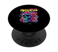 Un Corvo Sinistra Teschio Mattina E Fiore Incubus Vista Halloween PopSockets PopGrip Adesivo