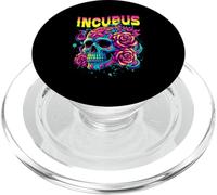 Un Corvo Sinistra Teschio Mattina E Fiore Incubus Vista Halloween PopSockets PopGrip per MagSafe