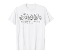 Un Cuore Allegro è buona Medicina Christian God & Jesus Maglietta