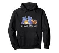 Un Deux Trois Cat 1 2 3 4 Gatti Divertente Meme in Lingua Francese Felpa con Cappuccio