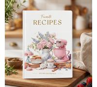 Un di ricette vuoto progettato appositamente per annotare le tue creazioni , questo di ricette è per in famiglia. È dotato di una rimovibile che misura 8.2" X 5.7" e 104 .