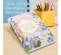 Un diario inglese rinforzato dal gennaio 2026 al dicembre 2026, manuale di gestione del tempo giornaliero di 365 giorni, specifiche A5 con 360 pagine, utilizzabile per la pianificazione annuale in uff