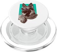 Un disegno di un simpatico pastore tedesco con occhiali da sole PopSockets PopGrip per MagSafe
