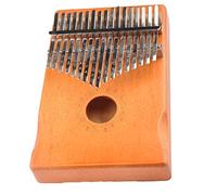 Un dito portatile pianoforte in acciaio inossidabi Pianoforte a pollice a 17 tasti - Legno di mogano Pianoforte portatile for dita, Mbira con martello for accordatura Borsa for pianoforte Istruzioni f