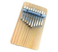 Un dito portatile pianoforte in acciaio inossidabi Pianoforte a pollice for principianti a 10 toni Pianoforte a dita a 10 toni Pianoforte a tavola solida in pino a 10 toni