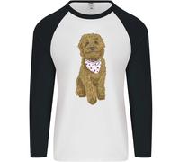 Un Doodle Goldendoodle Cane Uomo L/S Baseball T-Shirt