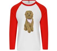 Un Doodle Goldendoodle Cane Uomo L/S Baseball T-Shirt