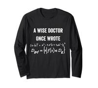 Un Dottore Saggio Una Volta ha Scritto, Medico Divertente Scrittura a Mano Medico Maglia a Manica