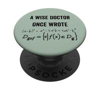 Un dottore saggio una volta ha scritto, medico divertente scrittura a mano medico PopSockets PopGrip Adesivo