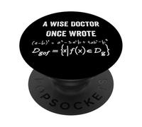 Un dottore saggio una volta ha scritto, medico divertente scrittura a mano medico PopSockets PopGrip Adesivo