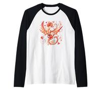 Un drago allegro con un tocco commovente Maglia con Maniche Raglan