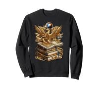 Un drago fantasy-dorato vivace e creativo sui libri di storie Felpa
