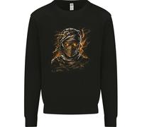 Un Egiziano Demone Mummia Evil Occhi Bambini Felpa Maglione