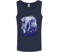 Un Elefante Acquarello Uomo Canotta Maglia