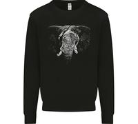 Un Elefante con Un Benda Sull'Occhio Uomo Felpa Maglione