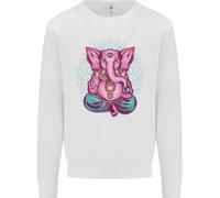 Un Elefante Meditante Yoga Spirituale Felpa Per Bambini