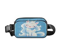 Un elegante marsupio alla moda con unicorni per uomo e donna, borsa a tracolla impermeabile con tracolla regolabile per viaggi, vacanze, corsa, Pesce Combattente Estetico, 1 size