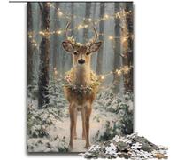Un elegante puzzle da 2000 pezzi raffigurante un cervo, per adolescenti, un gioco stimolante e un gioco educativo per tutta la famiglia, perfetto per compleanni e Natale (70x100cm)