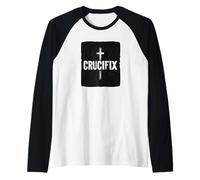 Un emblema senza tempo della fede con questo costume da crocifisso Maglia con Maniche Raglan