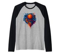 Un’esplosione di colori tie-dye sul campo Maglia con Maniche Raglan