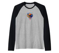 Un’esplosione di colori tie-dye sul campo Maglia con Maniche Raglan