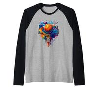 Un’esplosione di colori tie-dye sul campo Maglia con Maniche Raglan