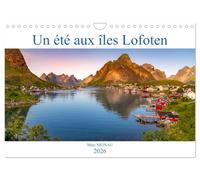 Un été aux Iles Lofoten (Calendrier mural 2026 DIN A4 vertical), CALVENDO calendrier mensuel: Un tour en 12 superbes paysages.