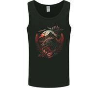 Un Evil Night Wolf E Moon Uomo Vest Tank Top