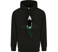 Un Fantascienza Orca Balena Bambini Felpa con Cappuccio