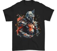 Un Fantasia Cavaliere Medievale IN Armatura Uomo T-Shirt 100% IN Cotone