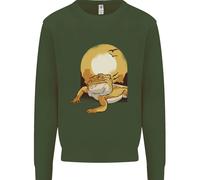 Un Felino Barbuto Sotto Il Sole Del Deserto Uomo Felpa Maglione