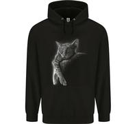 Un Felino Che Dorme Sulla Luna Felpa Per Bambini