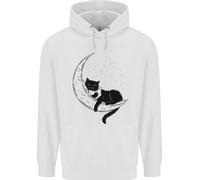 Un Felino Che Legge Un Libro Sulla Luna Felpa Per Bambini