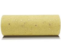 Un Filo Trasparente, Forniture for Feste con Paillettes Scintillanti in Tessuto Decorazioni Nuziali Rotolo di Tulle Glitterate a Rete(Yellow)