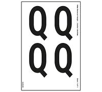 Un foglio lettera Q - 36 mm altezza caratteri - 300 x 200 mm - vinile autoadesivo