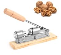 Un forte frantoio in acciaio inossidabile per noci e nocciole su una posizione di territore